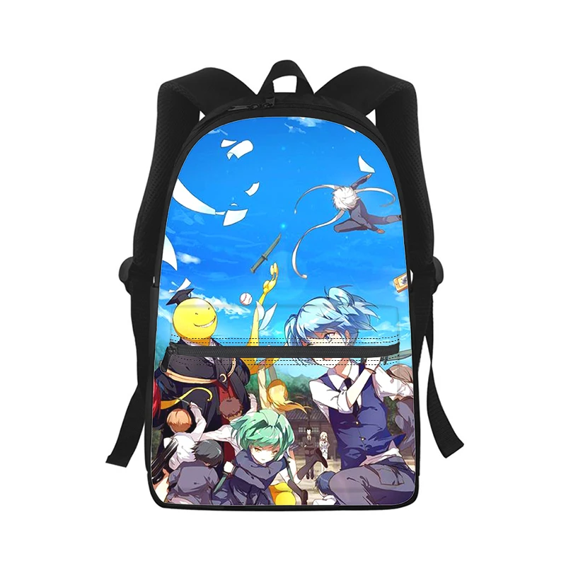 Assassination Classroom mochila con estampado 3D para hombre y mujer, bolso escolar para estudiantes, mochila para ordenador portátil, bolso de hombro de viaje para niños