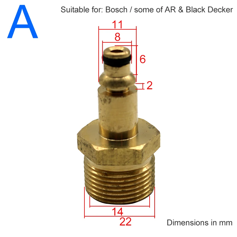 High Pressure Washer Hose Adapter M22 Converter Fitting for Karcher K-series Washer Gun