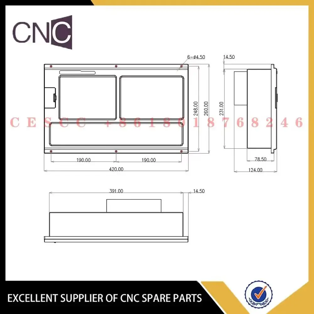 Mirip dengan Pengontrol CNC Panel Kontrol GSK dengan Fungsi PLC 2 Sumbu Kit Pengontrol Bubut CNC untuk Transformasi Alat Mesin