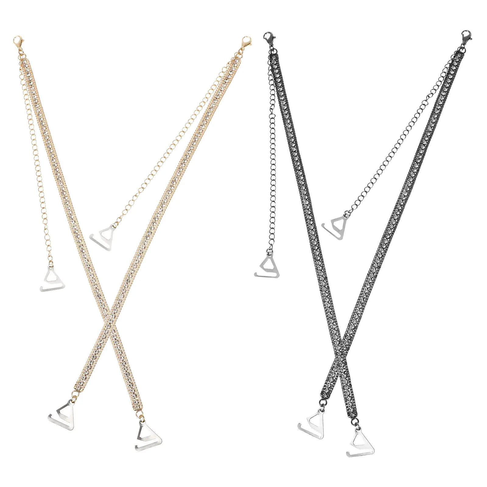 

2Pairs Adjustable Pearl Bra Straps Durable Non-Slip Removable Lingerie Straps Perfect for Wedding Off-Shoulder Dress Elegant