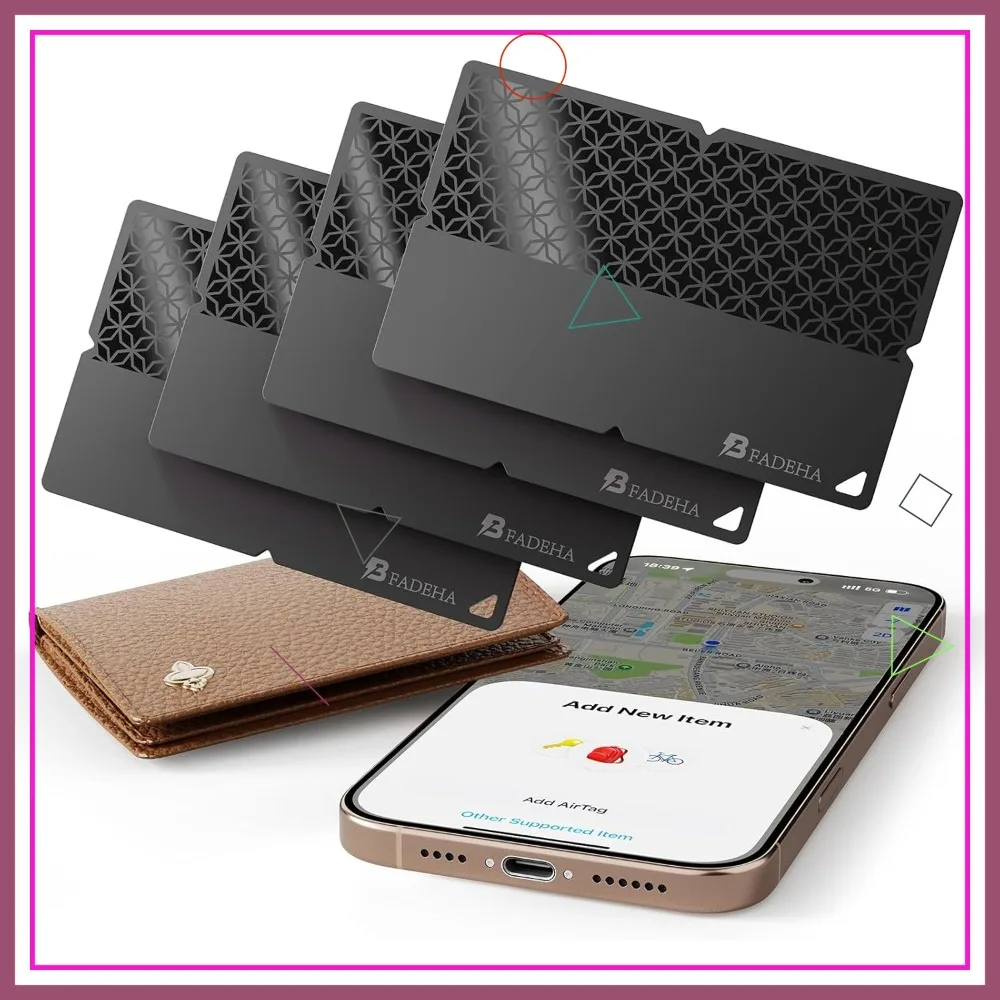 2026 Apple MFi Certified Bluetooth Tracker Card for Find My iPhone, Ultra-Thin Wallet GPS, 5-10 Year Battery, Keys Finder