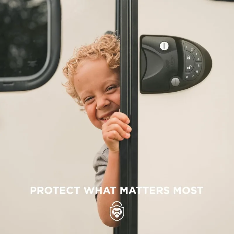 Door Lock Keyless Entry Keypad, Durable Camper Door Latch, and Premium RV Lock Replacement with Patented Security Technology
