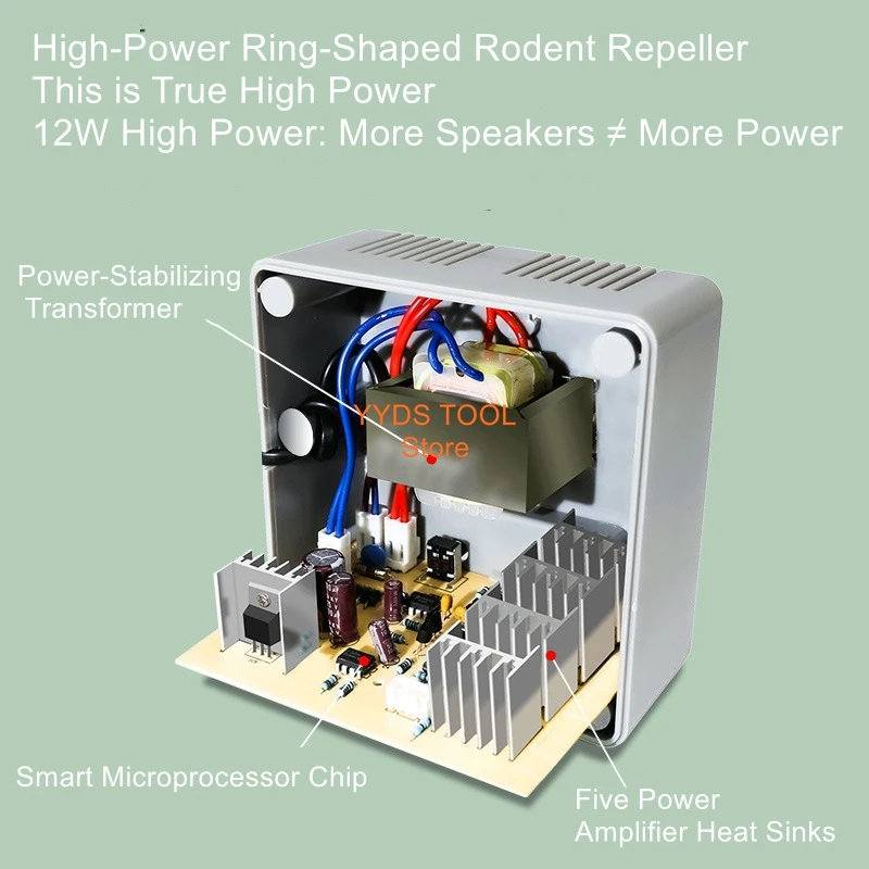 

SD08-C1 Rodent Exterminator Ultrasonic Mouse Repeller High-Power Household Mouse Trap Electronic cat