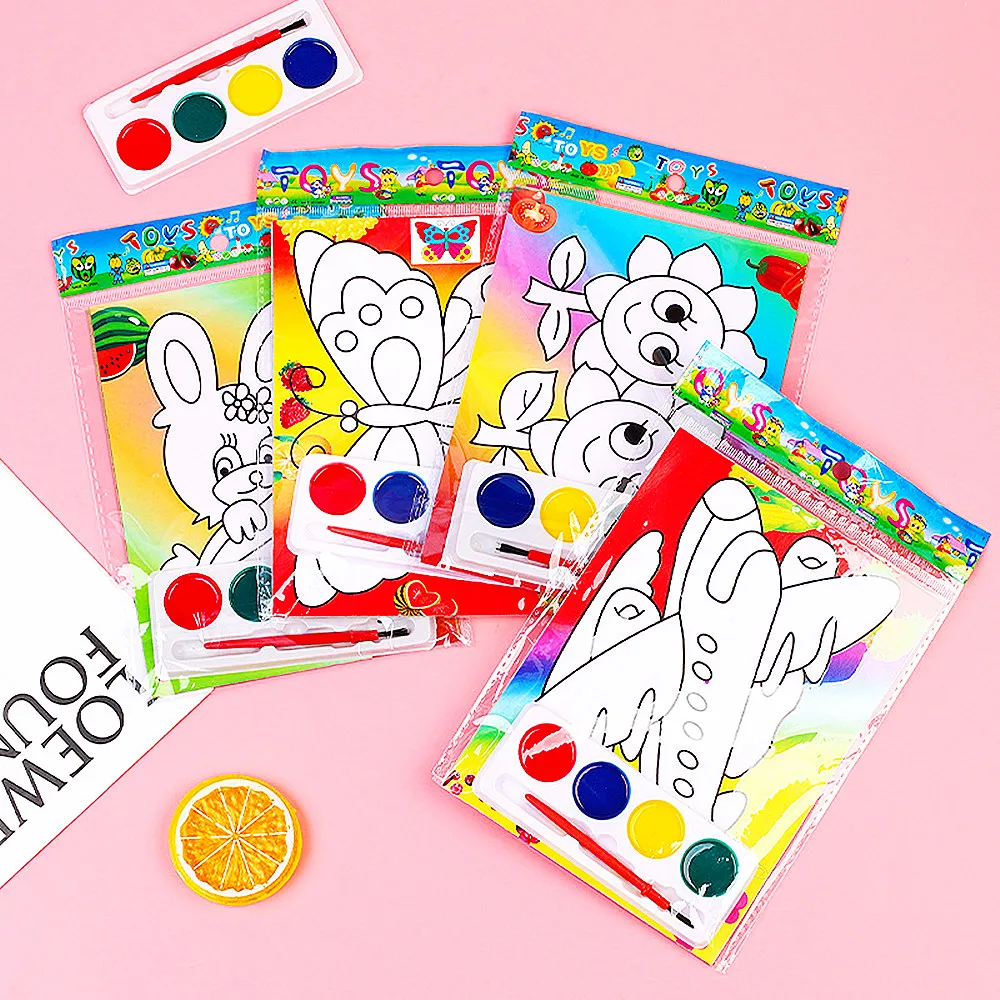 10Pcs DIY Coloring Books for Kids, Kindergarten Reward Gifts, Carnival Gift Packs, Birthday Party Favors