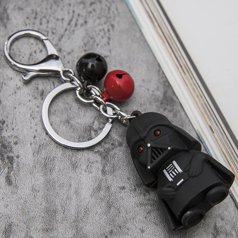 5cm Darth Vader Anime Figure Cartoon LED Light-emitting Sound Keychain Action Figure Anime Collectible Model Birthday Gift Toys