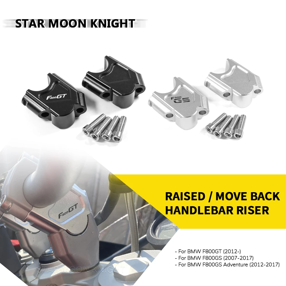 

Motorcycle Handlebar Riser Drag Handle Bar Clamp Extend Adapter For BMW F800GT F 800 GT 2012- F800GS F 800 GS Adv 2007 - 2017
