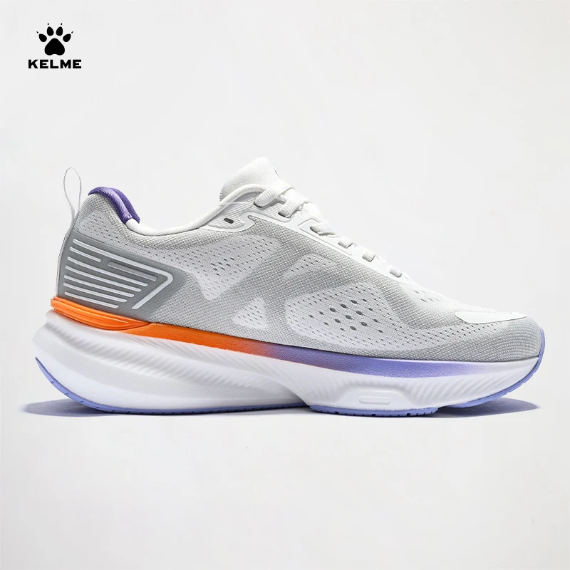 Kelme Running Shoes Men's Cushioned And Durable Sports Shoes With Lightweight Mesh Surface Outdoor Breathable Running Shoes