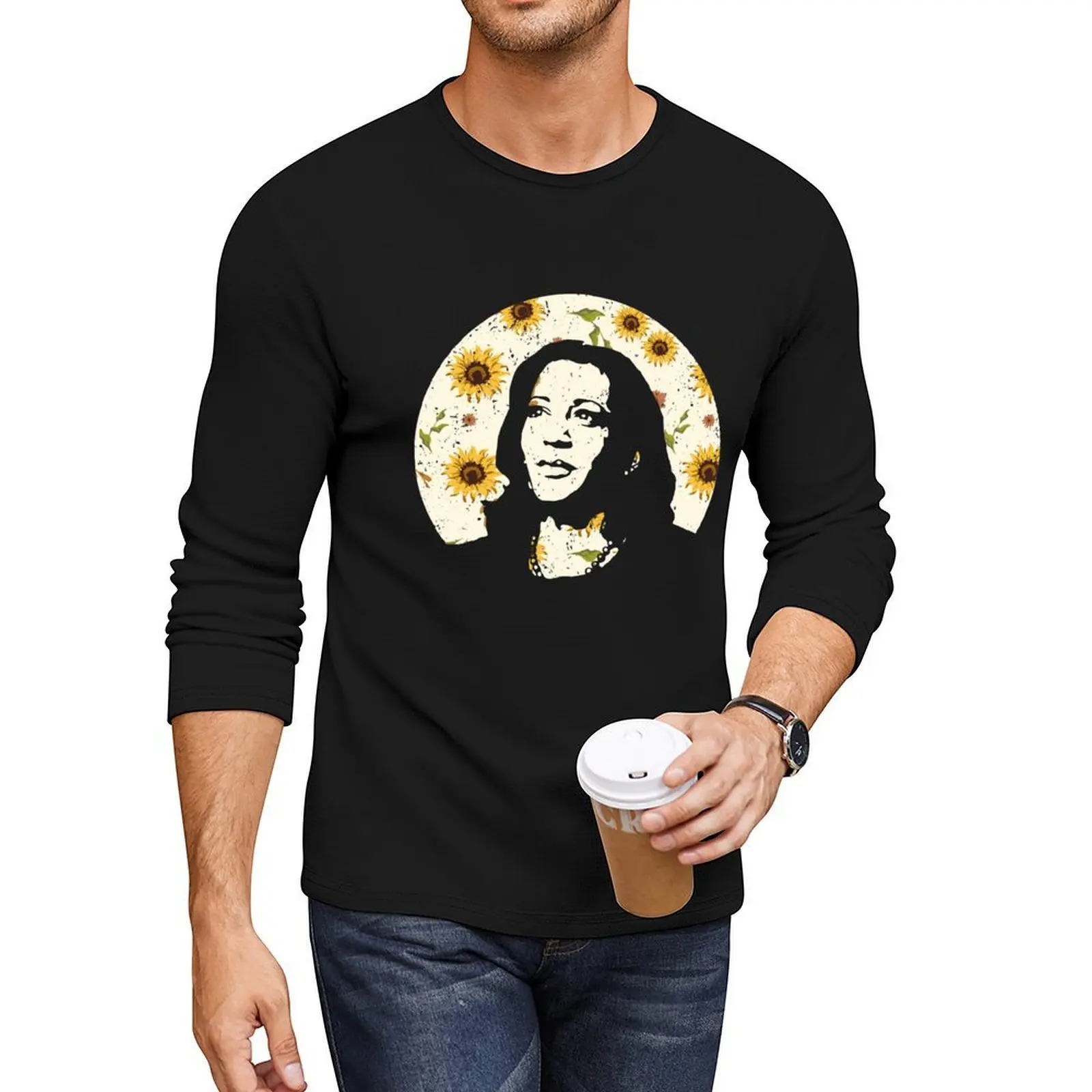 

Kamala Harris Inauguration Day 2021 Sunflower Long T-Shirt plus size t shirts t shirt man boys t shirts men shirt