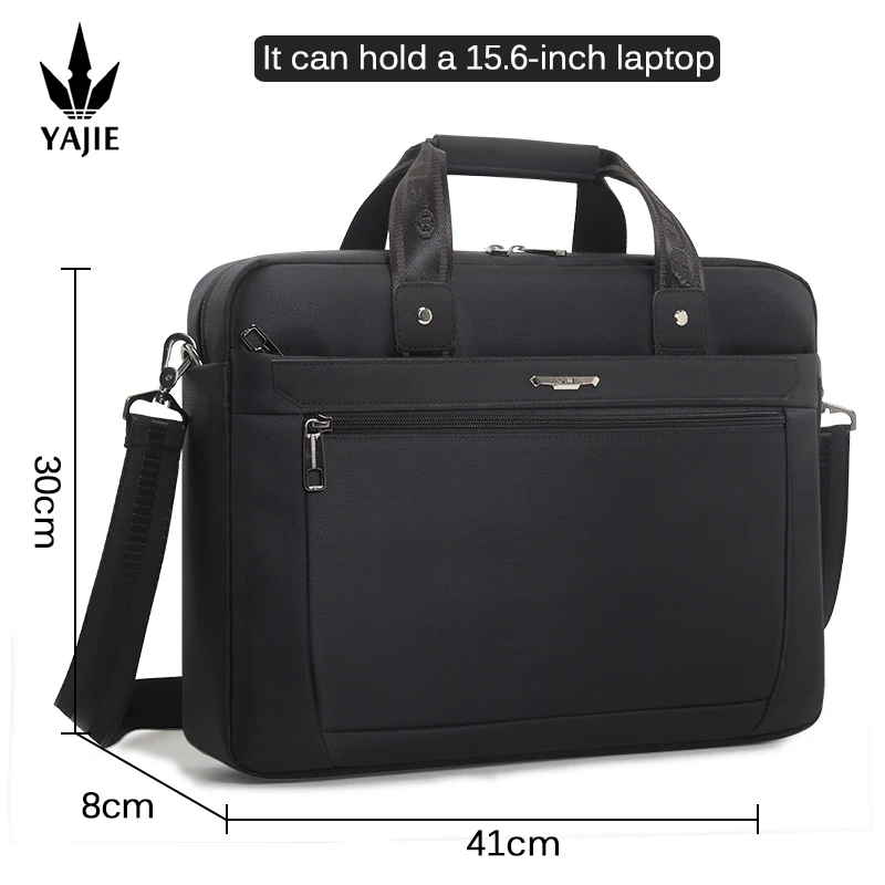 Grote Aktetassen Voor Mannen Canvas Draagtas 15.6 Inch Laptop Case Waterdicht Werk Tassen Business Heren Schoudertas Office Messenger