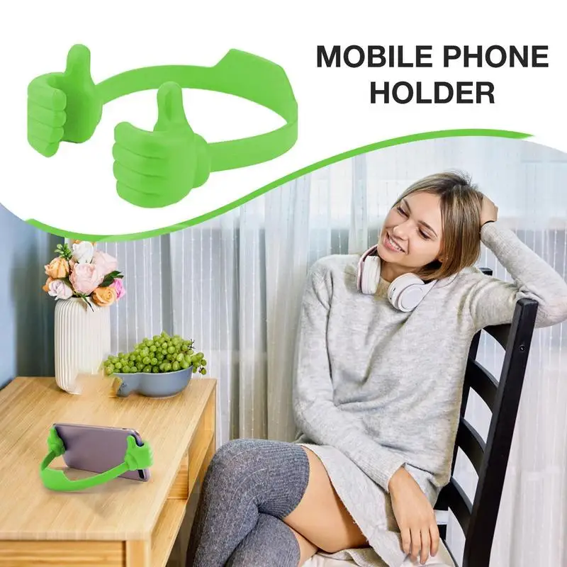 Pemegang ponsel jempol, dudukan telepon seluler cerdas, dudukan tampilan Tablet berdiri, pemegang telepon seluler