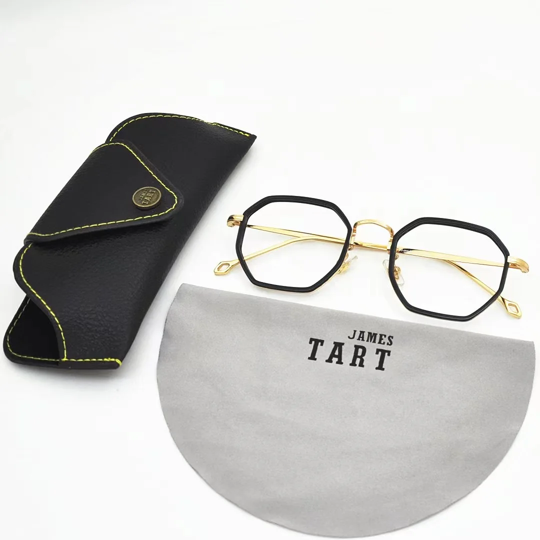 

JAMES TART 310 Optical EYEGLASSES For Unisex Retro Style Anti-blue Light Lens Plate Square Full Frame With Box