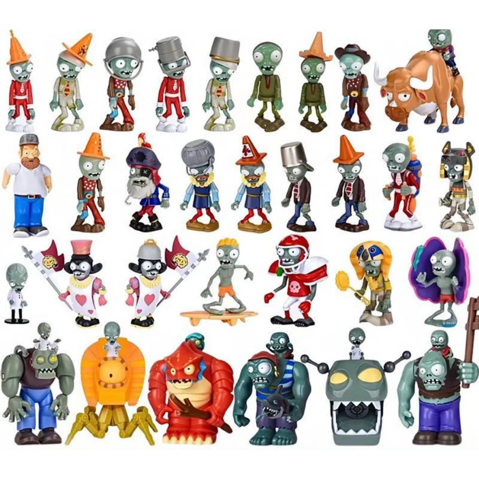 

Игровая фигурка Crazy Dave из Plants vs. Zombies: Зомби-модель с железным ведром и жнецом, игрушка для детей, подарок для ребенка