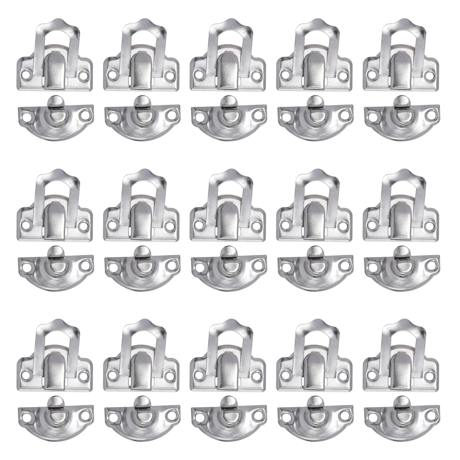 

50pcs Box Wooden Box Buckle Buckle Durable Iron Replacement Damaged Locks Home Office Shop Silver