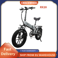 CMACEWHEEL RX20 Electric Folding Bike 750W Motor 45km/h Max Speed 17Ah Battery 20*4.0 inch Fat Tire E-Bike  Hydraulic Brake