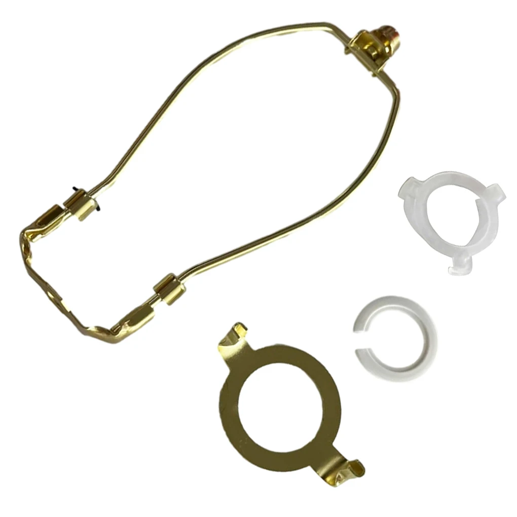 

Съемная лампа-арфа с наконечником для настольного/пола, серебристая 11x24см