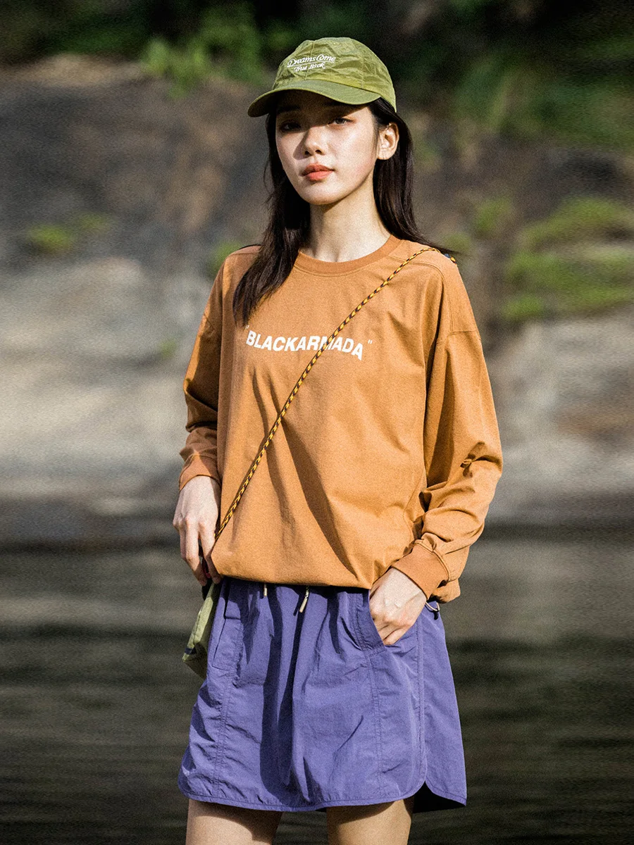 

Mountainvalley Qui Dry Long Sve Толстовка с капюшоном Футболка для тренировок на открытом воздухе Велоспорт Спортивная одежда для женщин Street Sle Свободный крой