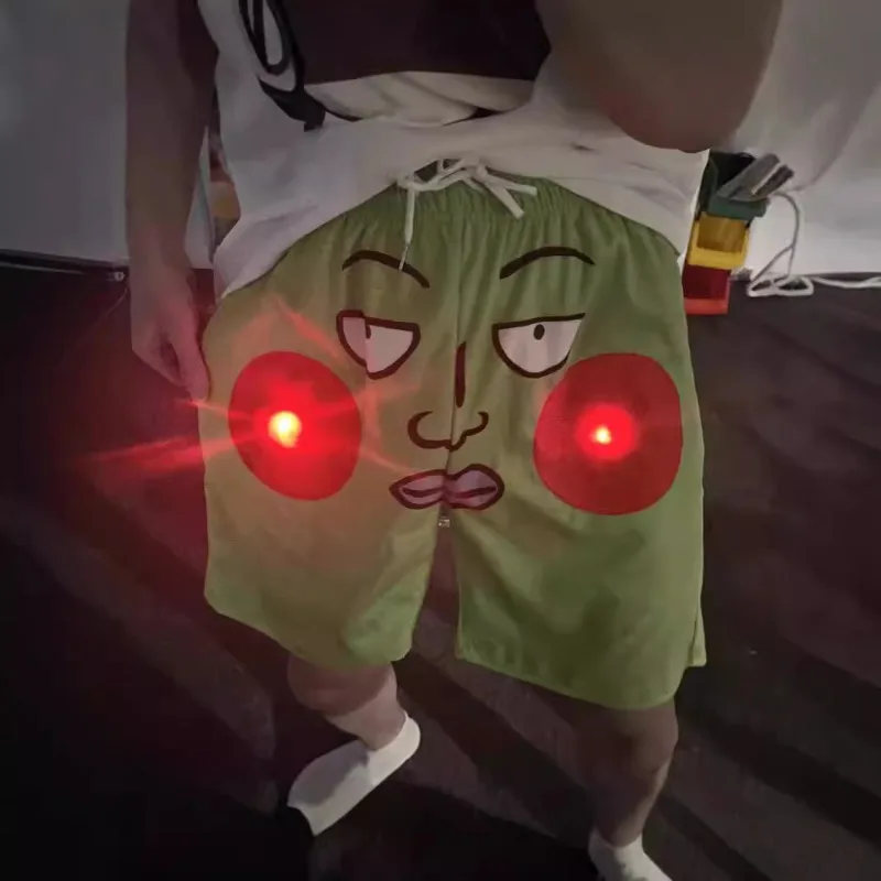 توهج الظلام الدمل طباعة تي شيرت مجموعة تي شيرتات قصيرة للأطفال أنيمي ملابس خاصة منامة الصيف ليلة تضيء الزي ملابس صالة غير رسمية