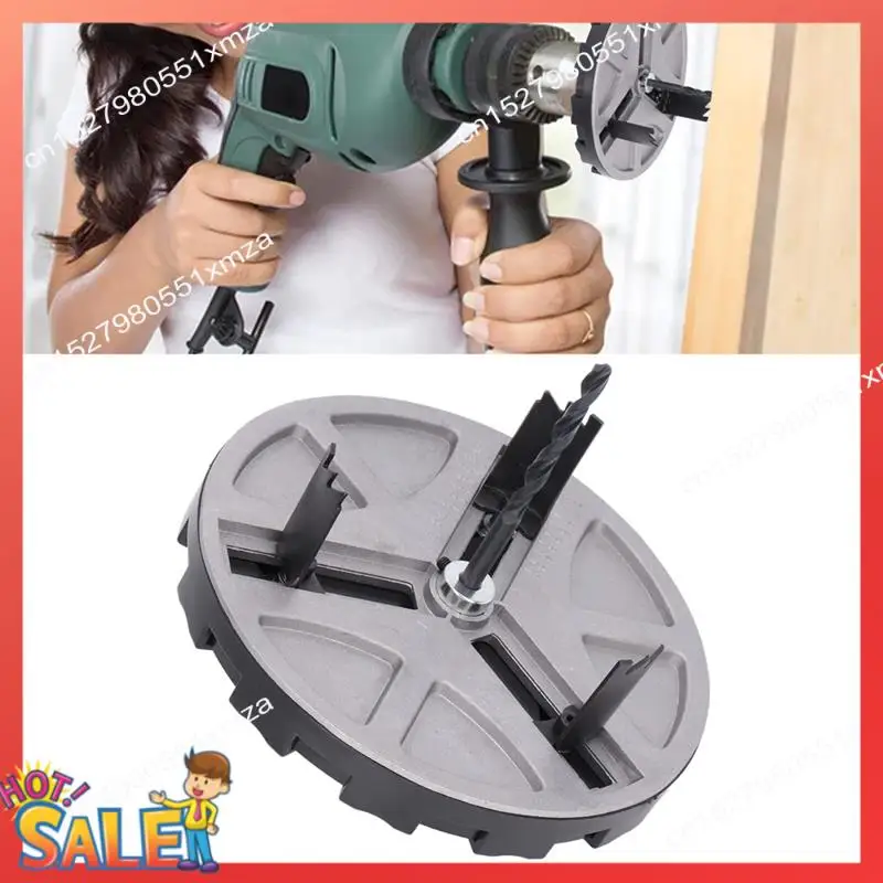 

ABCL Round Circular Punch Saw Adjustable Punching Saw Hole Opener Tools With Positioning Bit And 3 Tooth Blades
