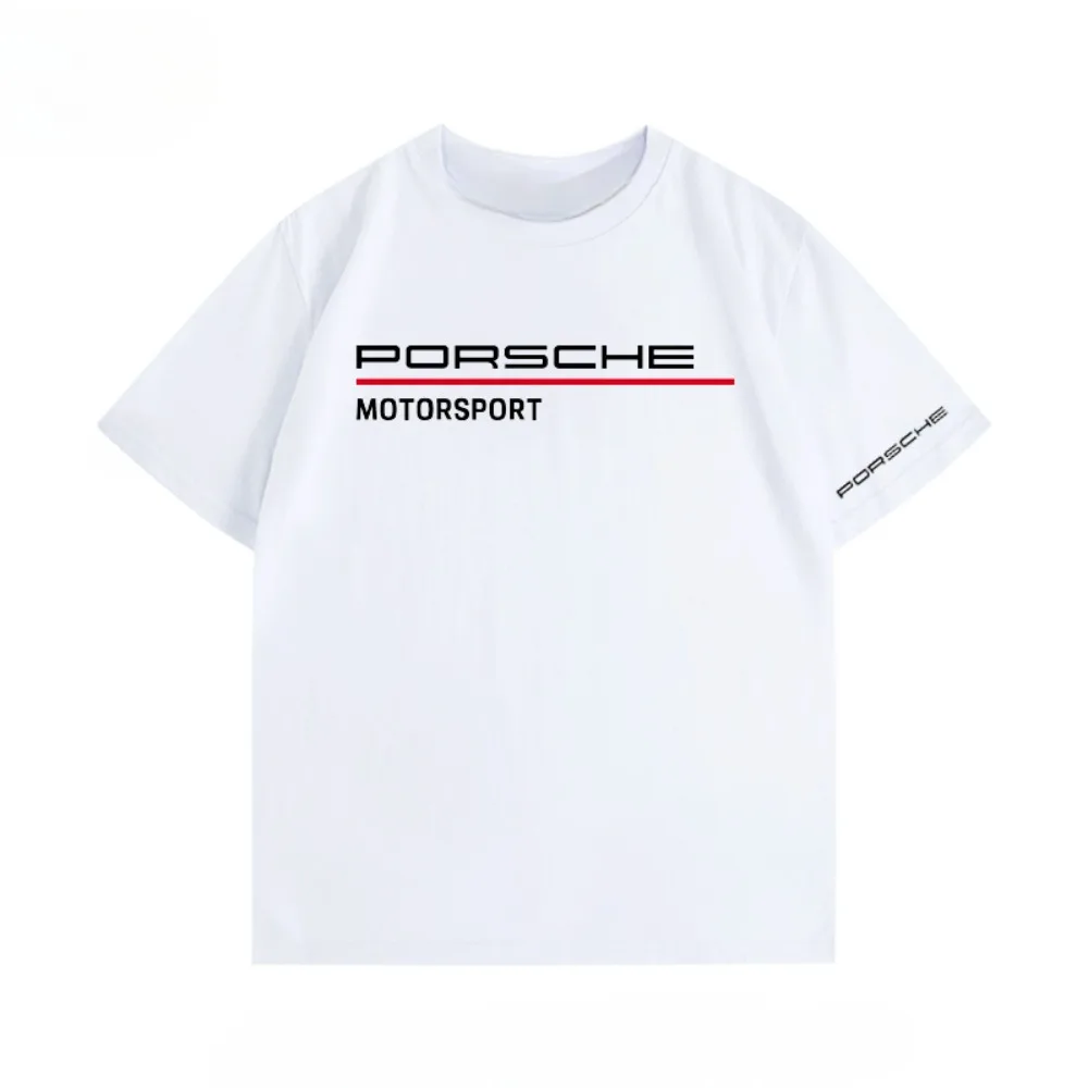 2025 Men's Women's Car Print T-Shirt Perfection Is Never The End GT3-RS Print Cotton Tshirt Casual 911 Oversized Tee Shirts