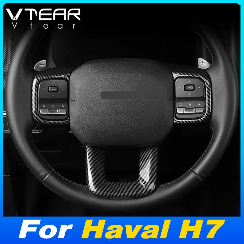 

Vtear Car Steering Wheel Cover Auto Anti-Scratch Trim Decoration Interior Styling Accessories Products For Haval H7 H-Dog 2024
