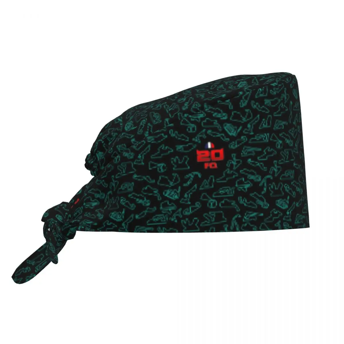 Fabio Quartararo Cleaning Working Cap Comfortable El Diablo Pattern Circuits Scrub Cap Surgicals Hat Nurse Scrubs Hat Dentist
