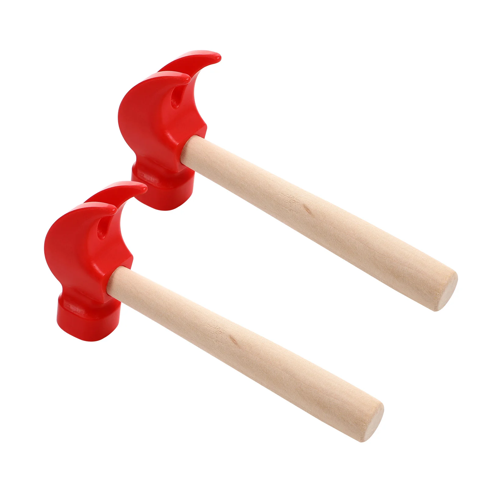 Simulated Small Wooden Hammer Wood-handled Maintenance Hammers Plaything Simulation Toy Toys for Kids Tool