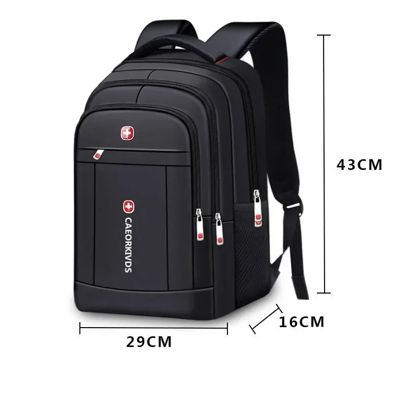 2024 New Men Backpack Business Unisex Computer Travel Bag Leisure Large Capacity Schoolbag Junior High School Black Laptop Bags