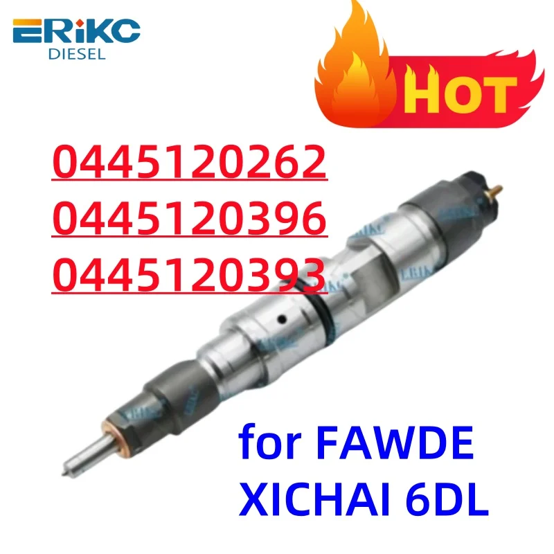 

0445120262 0445120396 0445120393 Auto Engine Common Rail Diesel Injector Injecteur Diesel Fuel Injector for FAWDE XICHAI 6DL