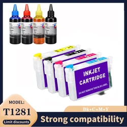 T1281 Refillable Ink Cartridge for epson sx130 sx235w S22 SX230 SX235W SX420W SX440W SX430W SX425W SX435W SX438 printer