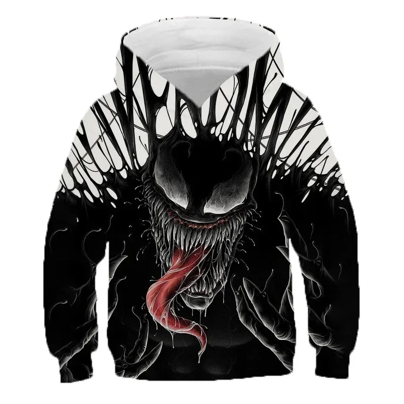 Venom Men\'s Hoodie Autumn Pullover 3D Printing Marvel Hoodie New Tops MINISO Men\'s Hoodie Fashion Oversized Men\'s Clothing