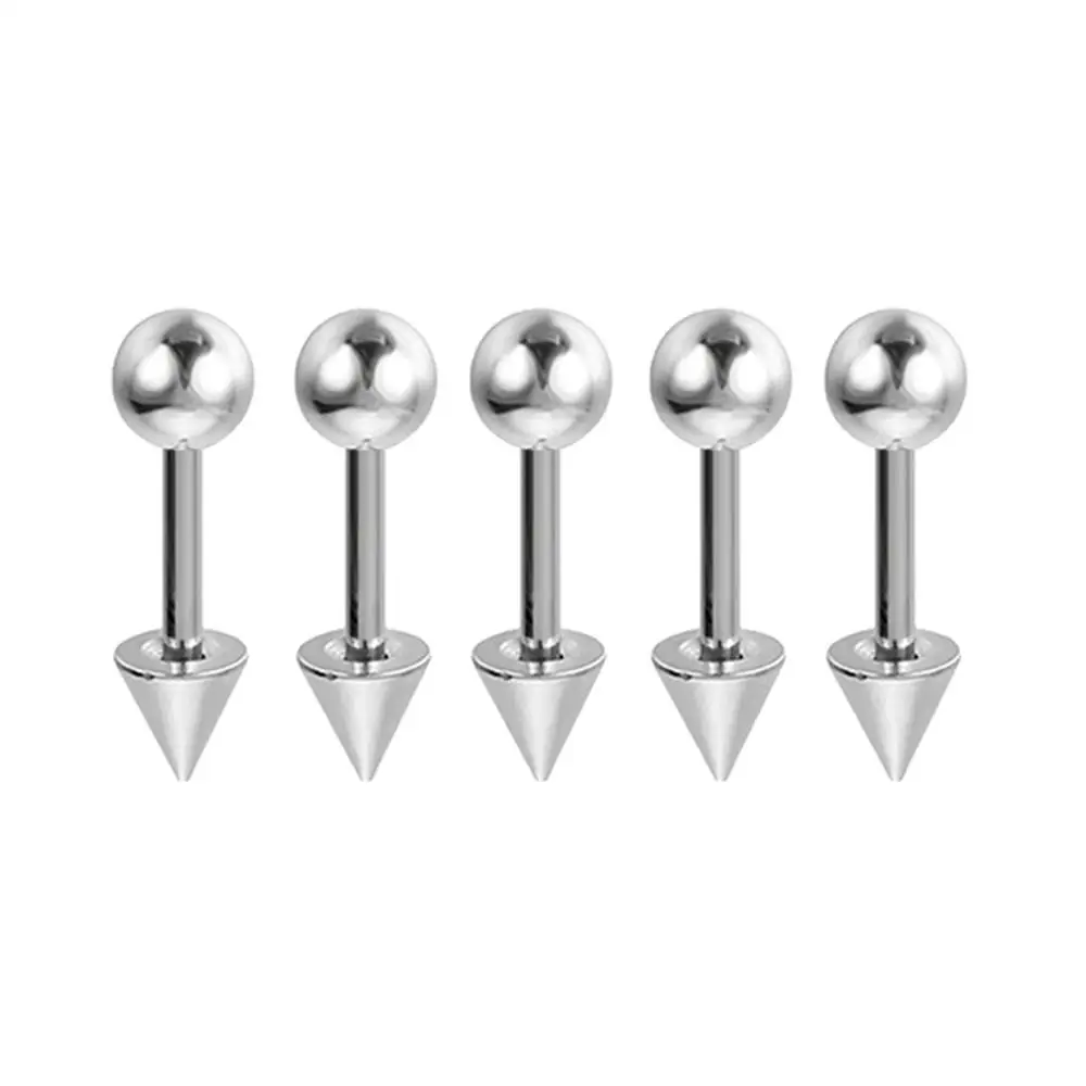 2Pcs Medical Stainless Steel Labret, Lip Piercing Jewelry Tragus Cartilage Ear Studs Earrings For Women / Men 2025 Trend