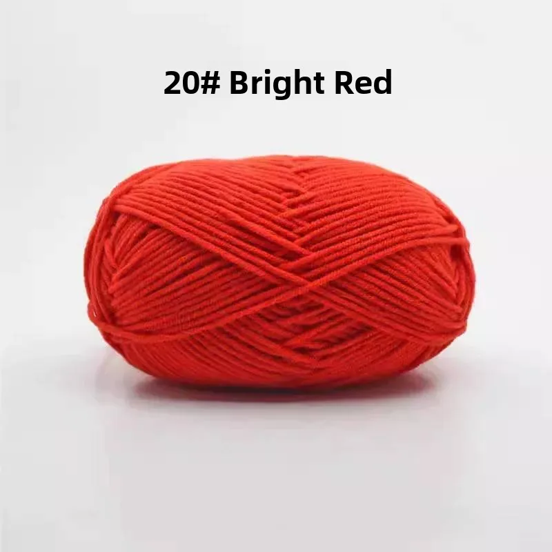 Handcrafted Milk Cotton Yarn Ball Baby Doll Flower Bouquet DIY Material Kit Blanket Crochet Kit Cotton Yarn for Women plus Size view 3