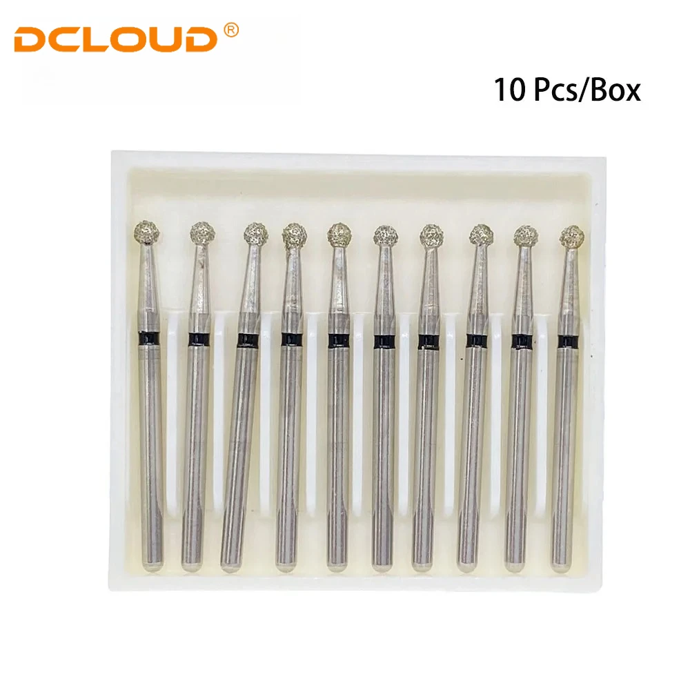 Dental Diamant Bohrer 10 teile/schachtel Bohrer Ball Runde FG 1,6mm Bohrer für High Speed Handstück Edelstahl Polieren Burs zahnarzt Werkzeug – Detail 4