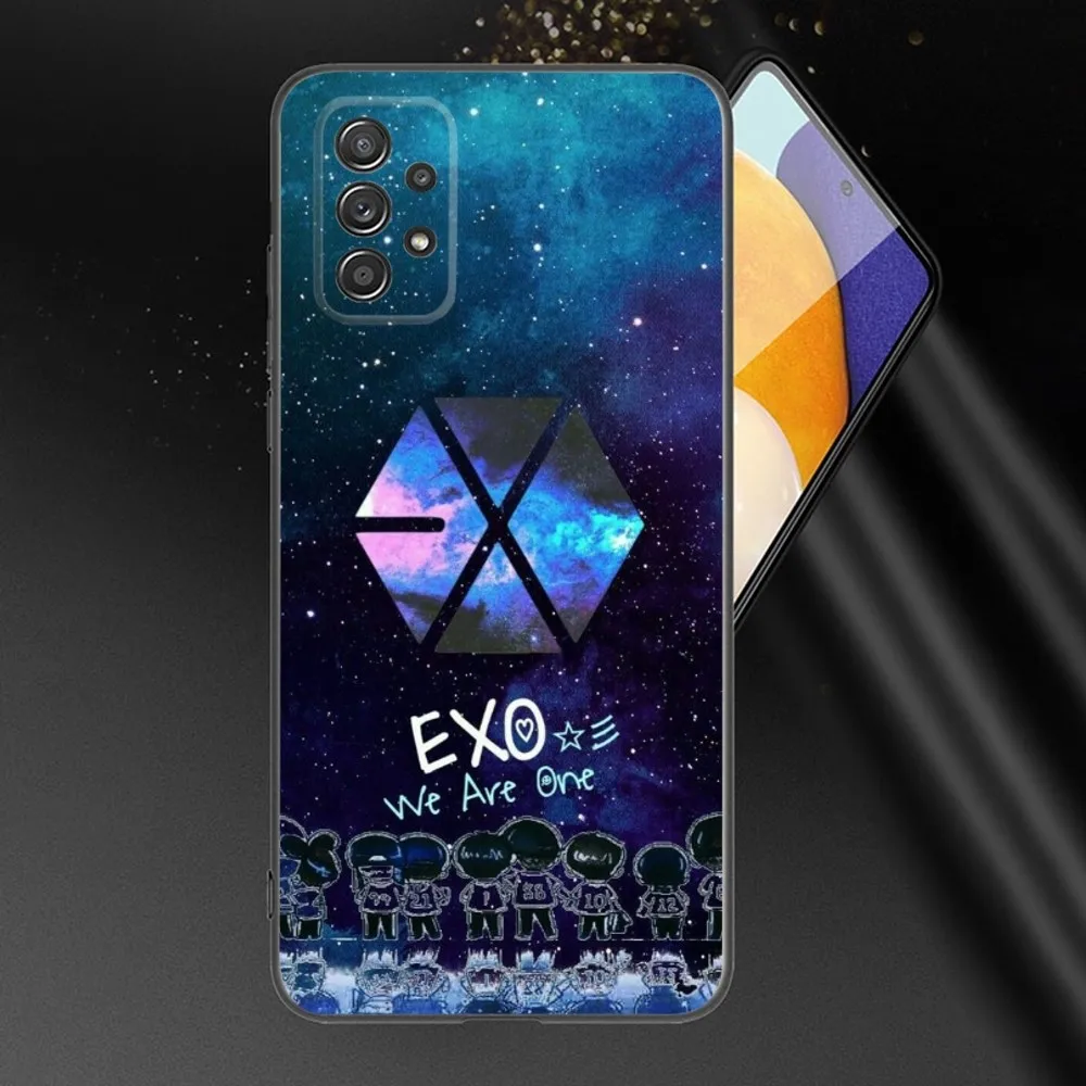 Korea Kpop-E-EXO Phone Case For Samsung Galaxy A13,A21s,A22,A31,A32,A52,A53,A71,A80,A91 Soft Black Phone Cover