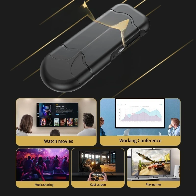 عصا تلفاز ذكية H3 4k Max 2GB 8GB All-Winner H313 عالية السرعة لاسلكية 6 عصا تلفاز عن بعد بلوتوث صغيرة