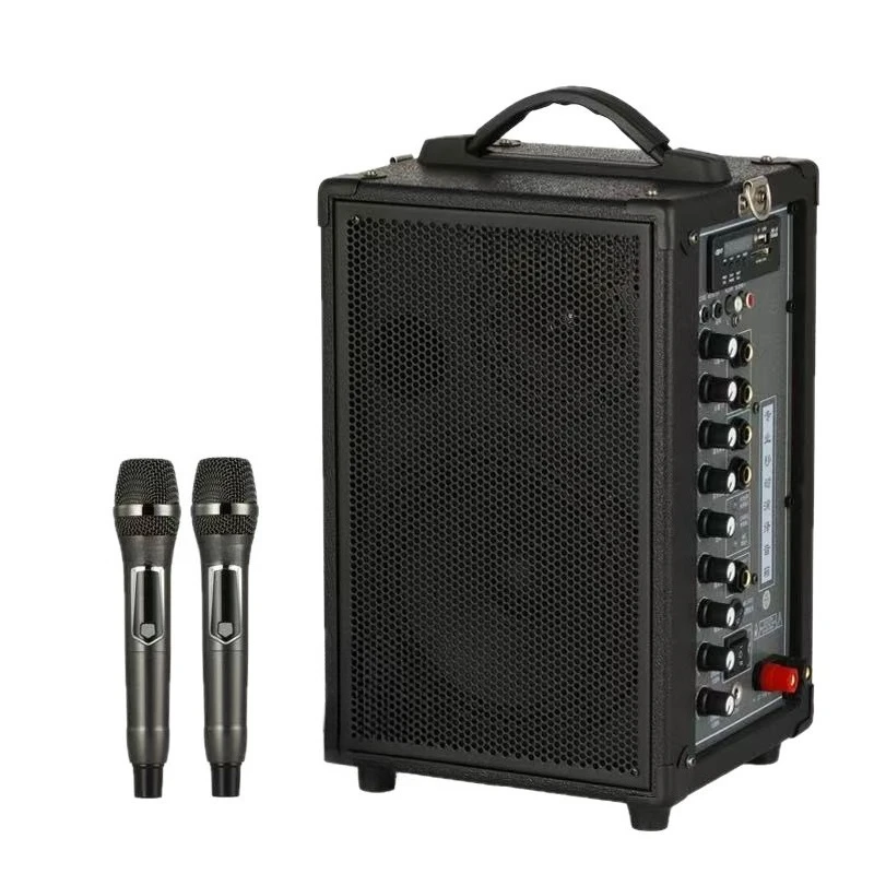 High-power live broadcast, internal recording, playing and singing speakers, outdoor portable Bluetooth portable stereo