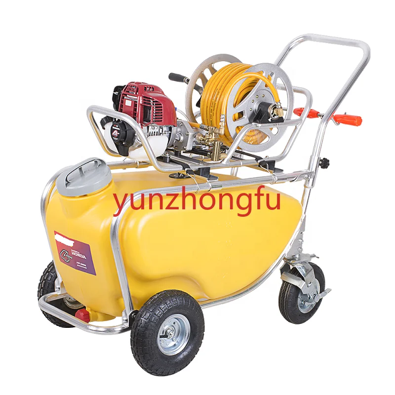 Trolley model agriculture 60l 50l petrol engine 4 stroke power garden sprayer