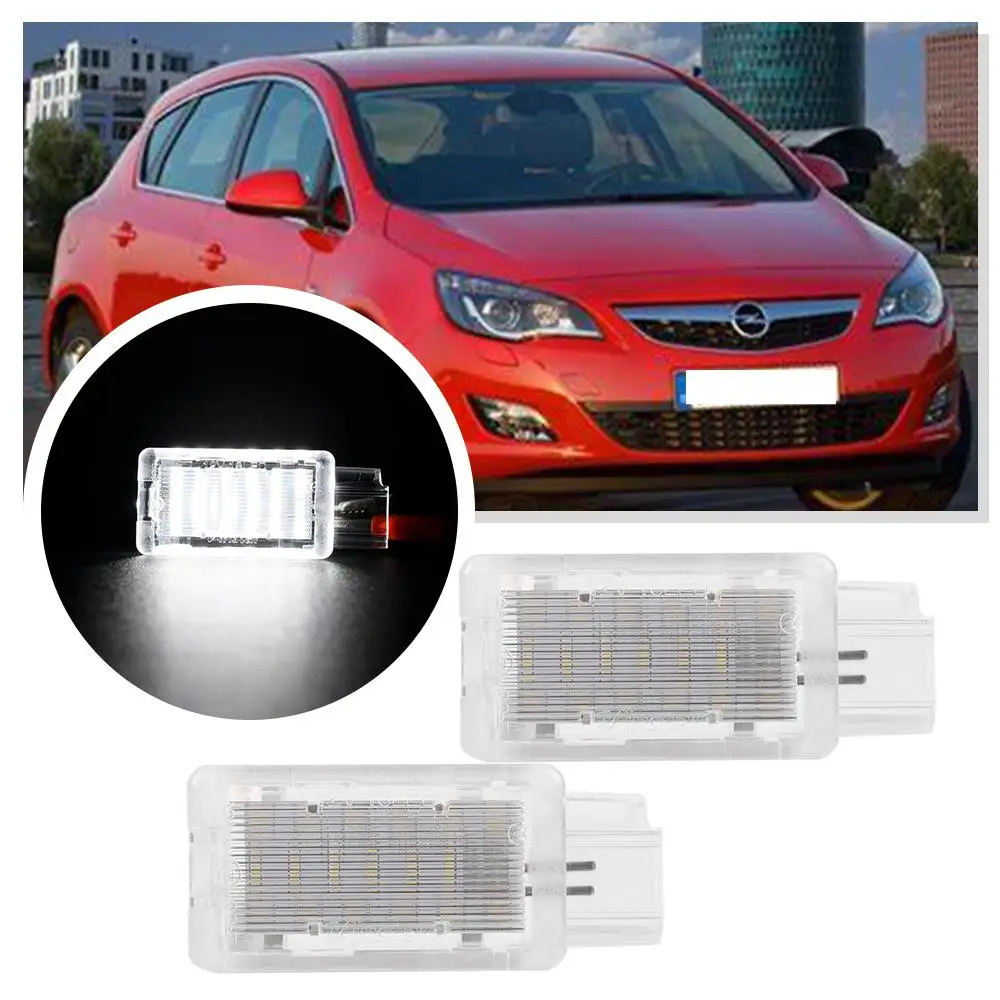 2x LED Luggage Compartment Trunk Boot Lights For Opel Karl Adam Corsa E Astra J K Meriva B Mokka A Ampera Cascada Meriva B Mokka