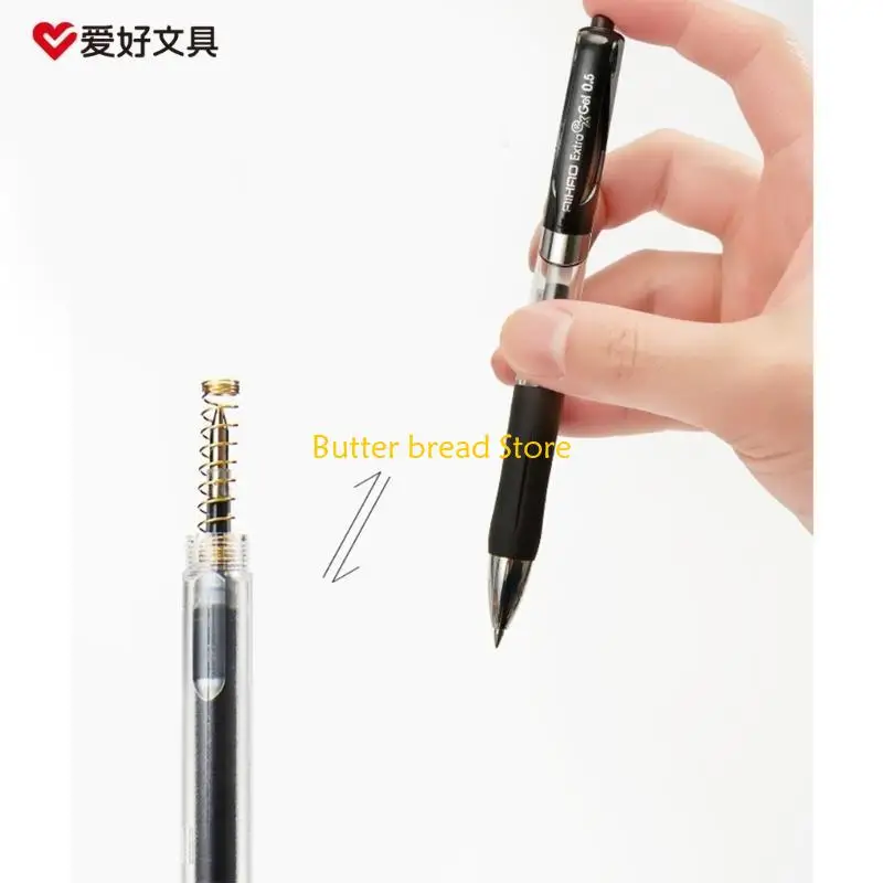 W89C 1PC ROLLING BALL PUNES, быстросохнущие чернила 0,5 мм очень жареные ручки роллера