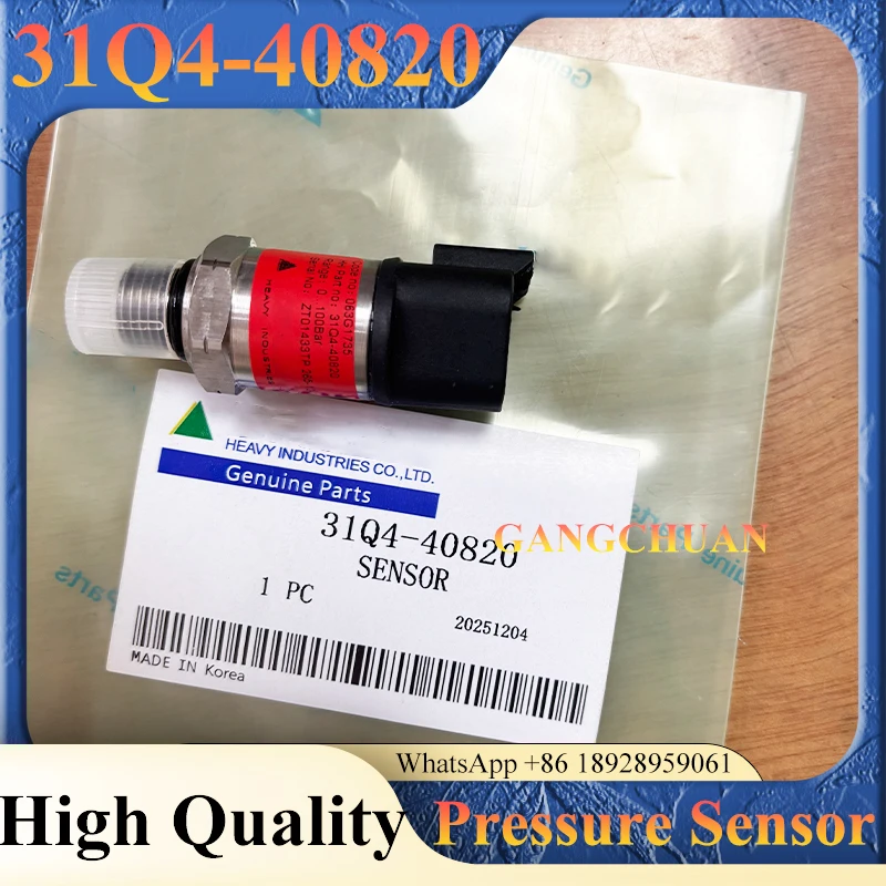 

31Q4-40820 Датчик давления для R50/100 Bar 31Q4-40830 Запасные части для датчика экскаватора 31Q440820 31Q440820