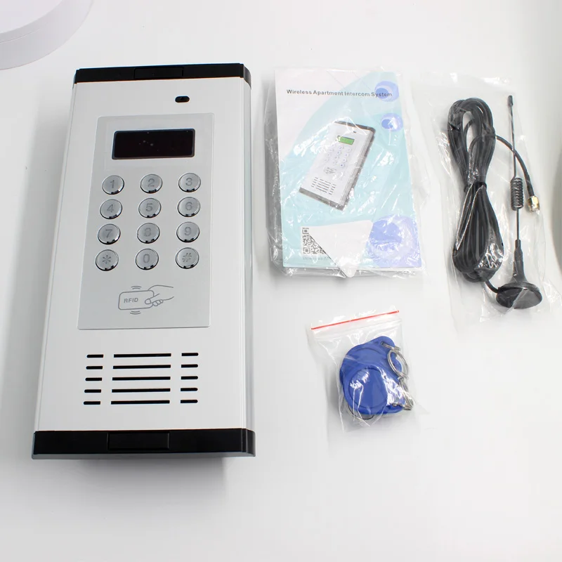 Smart Phone RFID Card GSM K6 Wireless 2G 3G 4G Apartment Intercom Access Control System