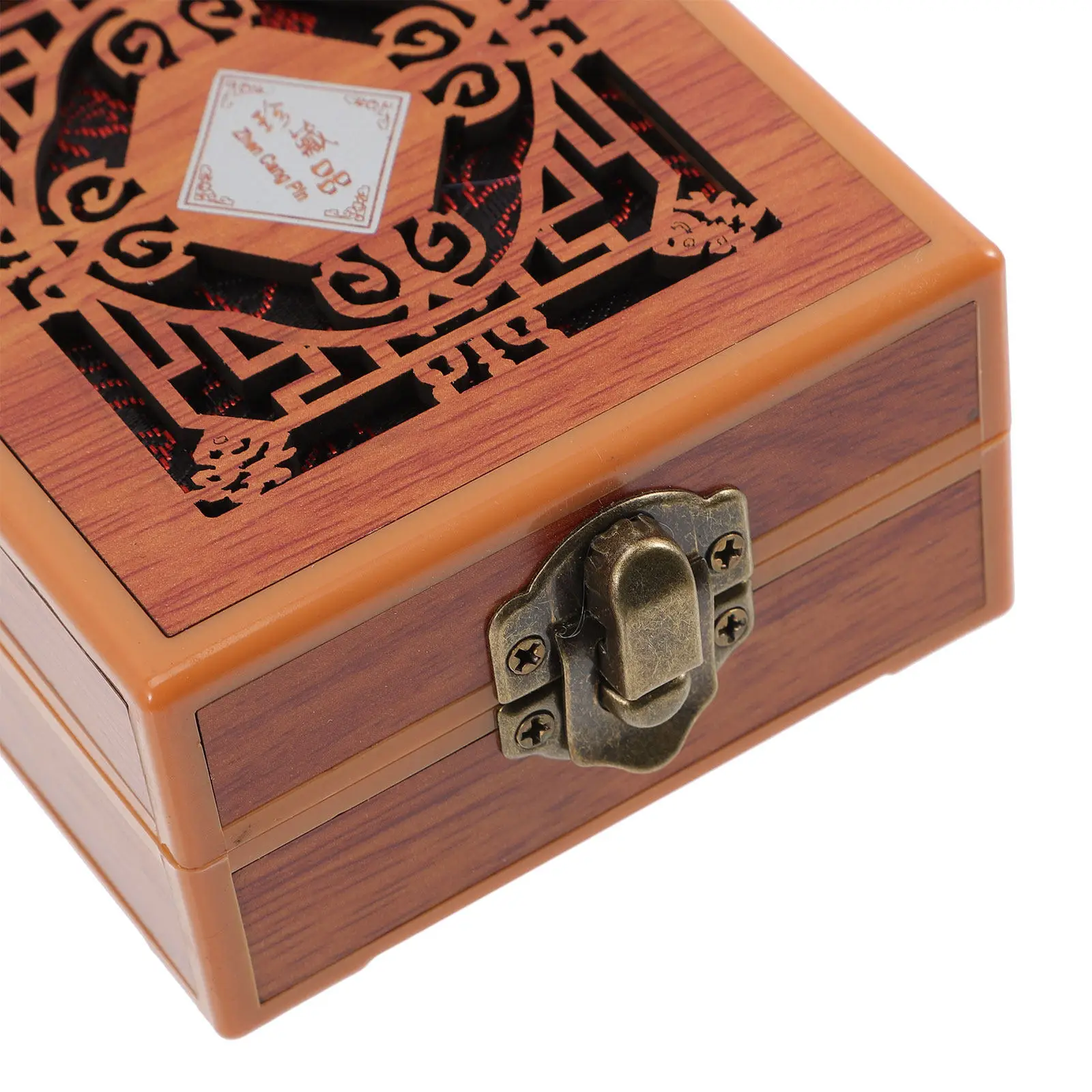 

Wooden Jewelry Box Retro Vintage with Lock Natural Antiqued Finish Smooth Touch Felt Lined for Jewelry Protection Storage