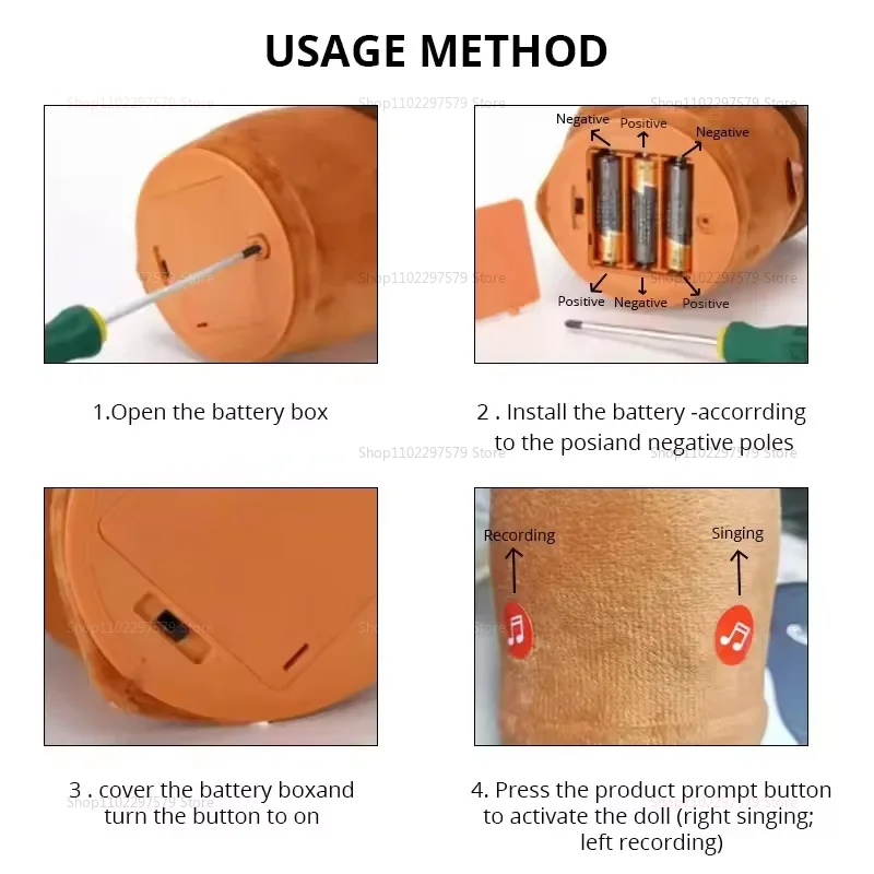 لعبة الصبار الناطقة مع LED 120 أغاني إنجليزية تغني ألعاب موسيقية كرر ما تقول مناسبة للأطفال الصغار #3
