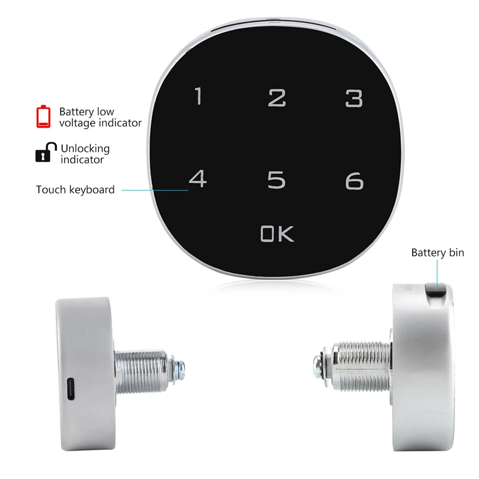 Digital Zinc Alloy Code Combination Cam Cabinet Convenient Password Safe Lock