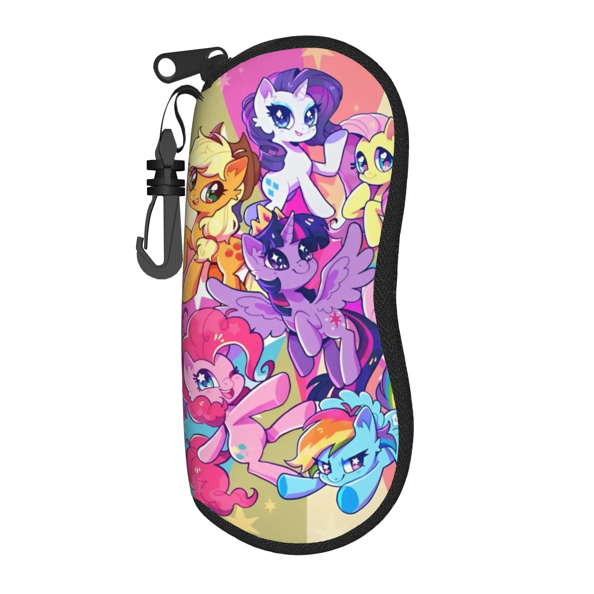 Little Unicorn Horse Glasses Case Men Women Fashion Zipper Cartoon Glasses Storage Box Protector Eyeglasses Box
