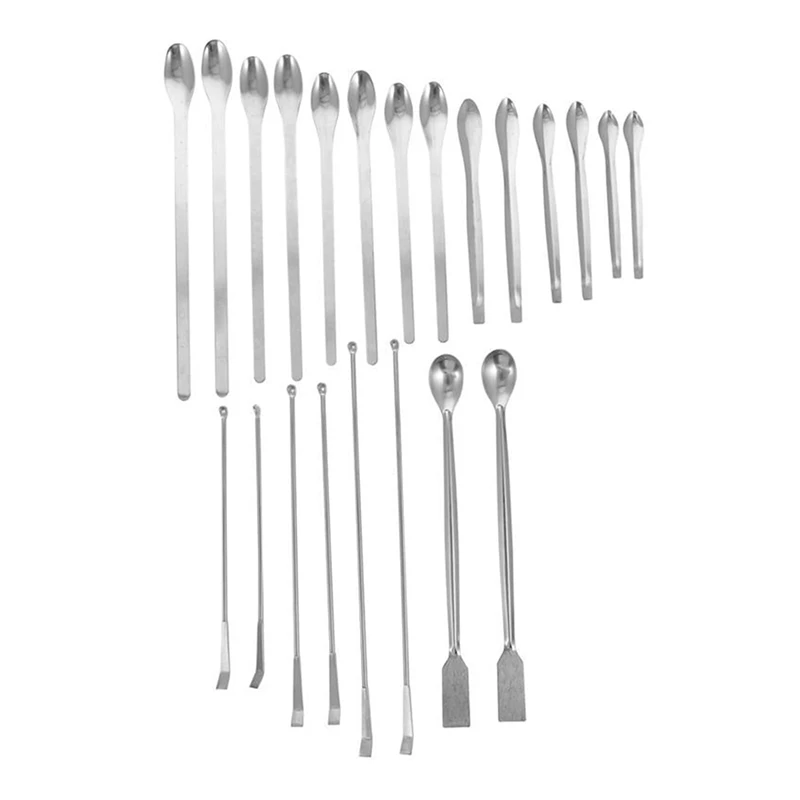 22Pcs Laboratory Spatula Sampling Scoop Experiment Useful Spoon