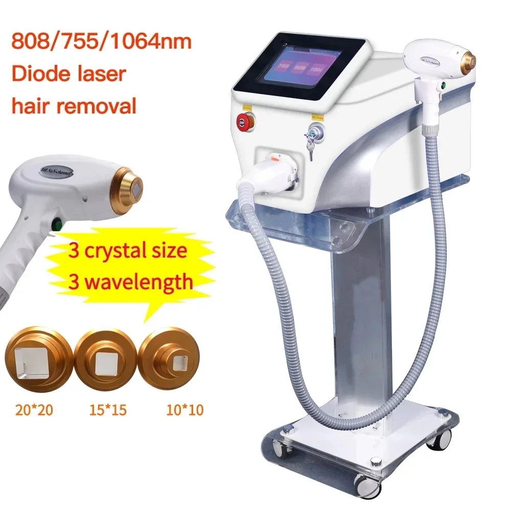 Professional 808 3 Wavelength 2000W High Power Alexandrite 808nm 755nm 1064Nm Diode Hair Removal Machine With CE