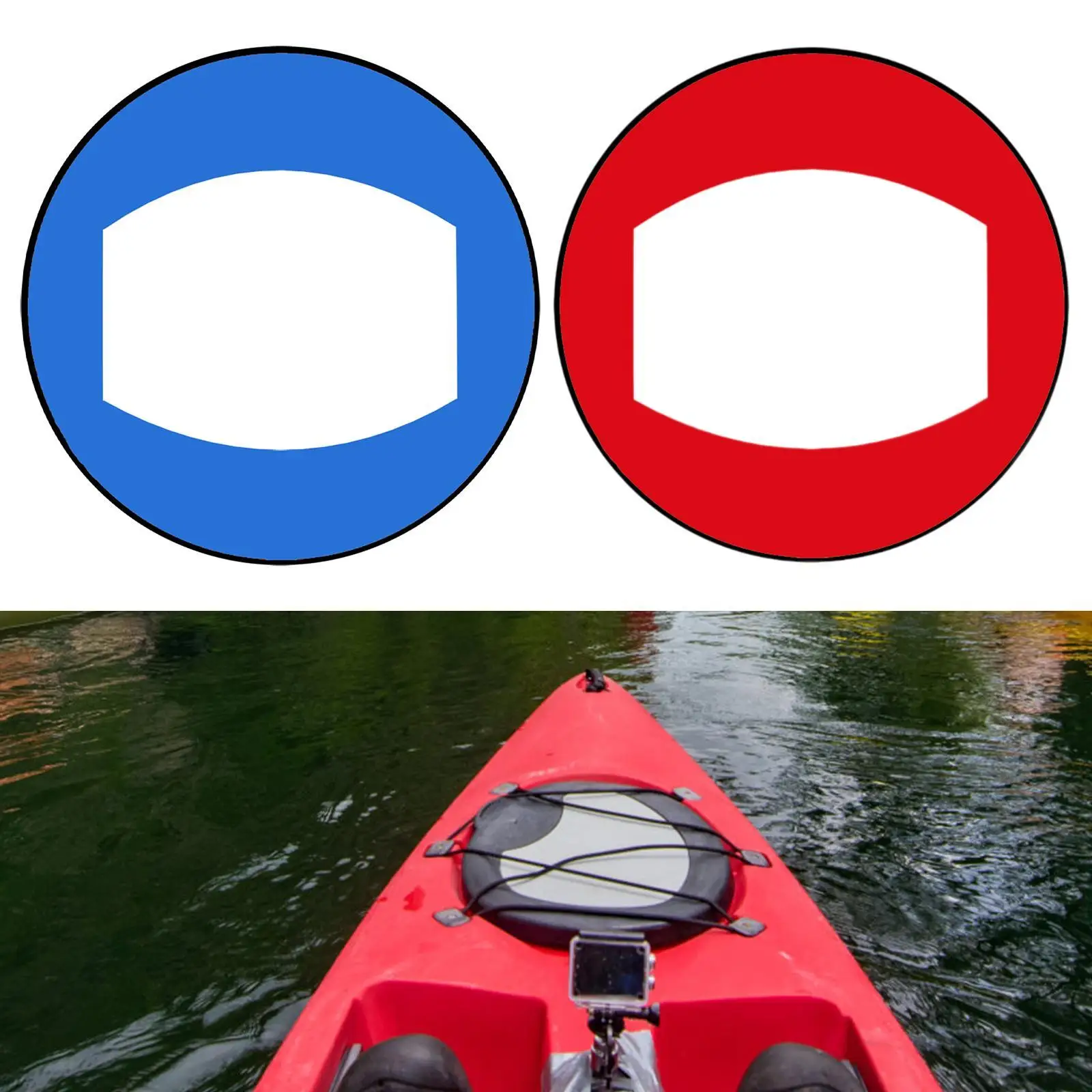 Kayak Sail 42inch Foldable Kayak Downwind Sail Easy to Install with Clear View for Water Sports Sail Paddle Board Canoes Boats image 4