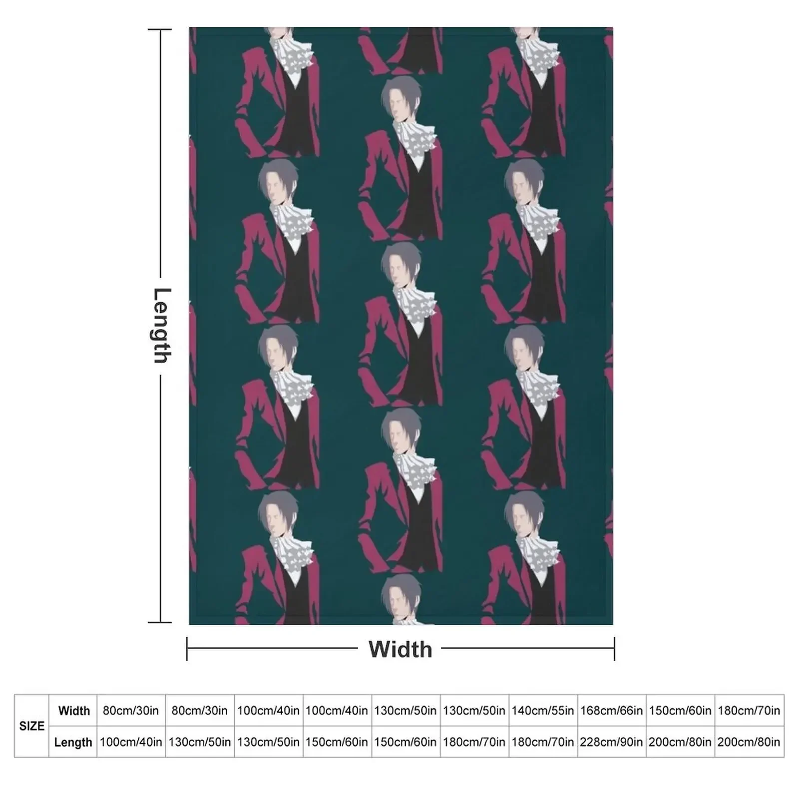 Ace Attorney Miles Edgeworth Throw Blanket Decorative Beds Weighted For Baby Camping Winter beds Personalized Gift Blankets