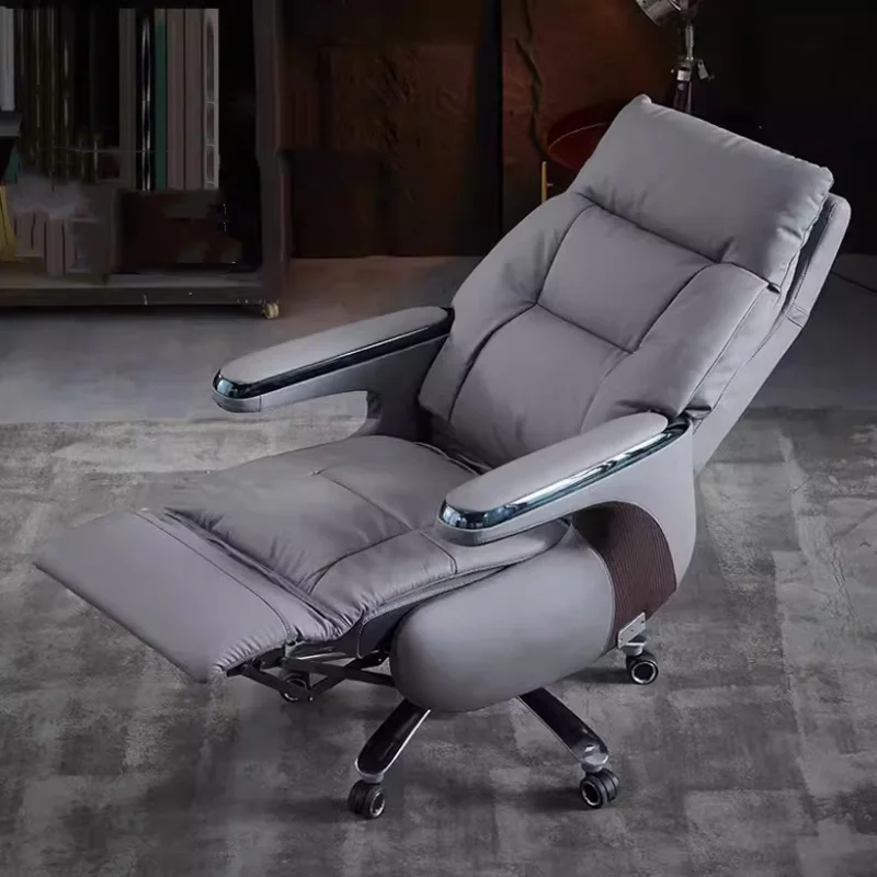 

Modern Luxury Executive Swivel Synthetic Leather Manual/Electric Reclining Office Chair